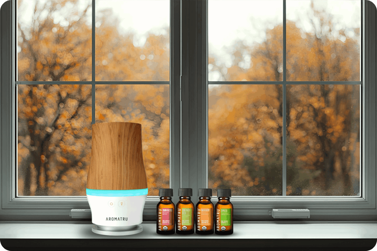 Cypress, Frankincense, Coriander, and Mandarin